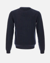 SUN68 Maglia in lana e cashmere BLUE Uomo 