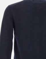 SUN68 Maglia in lana e cashmere BLUE Uomo 