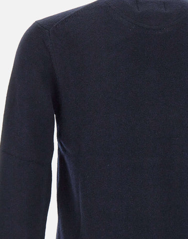 SUN68 Maglia in lana e cashmere BLUE Uomo 