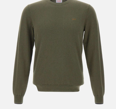 SUN68 Maglia in lana e cotone GREEN Uomo 