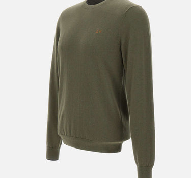 SUN68 Maglia in lana e cotone GREEN Uomo 