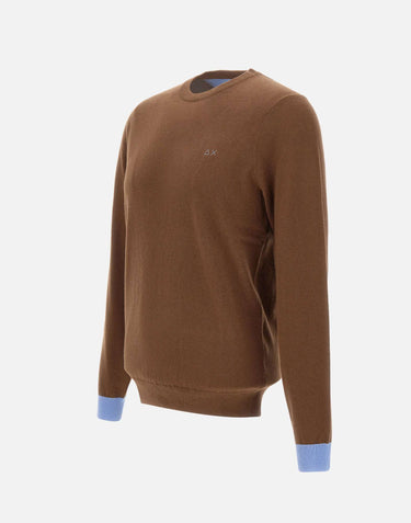 Maglia in lana e cotone K45143 08 SUN68 