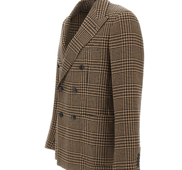 TAGLIATORE Blazer doppiopetto in lana BROWN Uomo 