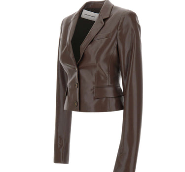 Giacca "Zefira" in pelle vegana T203060A TNP152DKBROWN THE ANDAMANE 