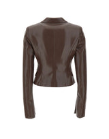 Giacca "Zefira" in pelle vegana T203060A TNP152DKBROWN THE ANDAMANE 