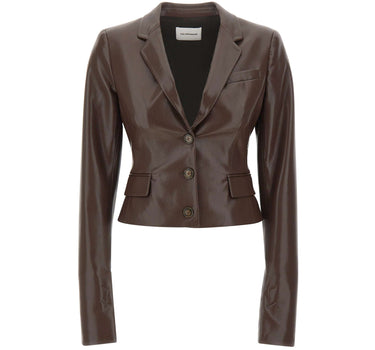 Giacca "Zefira" in pelle vegana T203060A TNP152DKBROWN THE ANDAMANE 