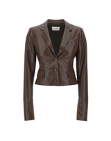 Giacca "Zefira" in pelle vegana T203060A TNP152DKBROWN THE ANDAMANE 