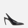 THE ATTICO Slingback "Viper" BLACK Donna 