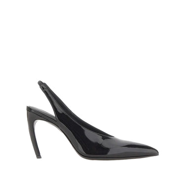 THE ATTICO Slingback "Viper" BLACK Donna 