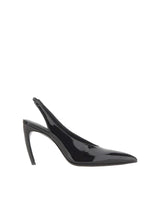 THE ATTICO Slingback "Viper" BLACK Donna 
