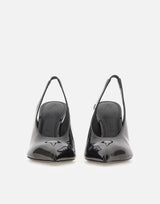 THE ATTICO Slingback "Viper" BLACK Donna 