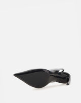 THE ATTICO Slingback "Viper" BLACK Donna 