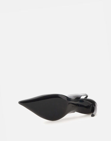 THE ATTICO Slingback "Viper" BLACK Donna 