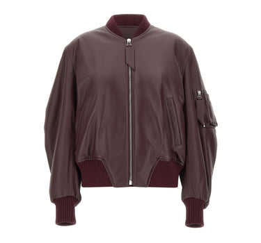 THE ATTICO Giacca bomber in pelle RED Donna 