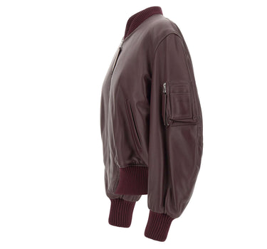 THE ATTICO Giacca bomber in pelle RED Donna 