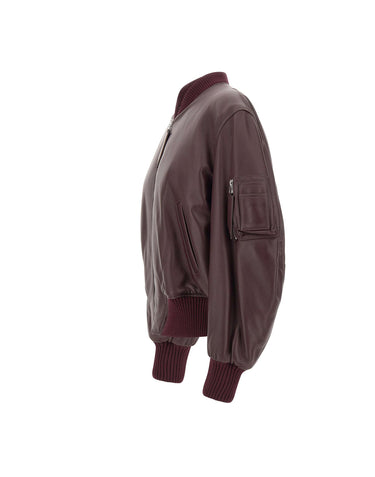 THE ATTICO Giacca bomber in pelle RED Donna 