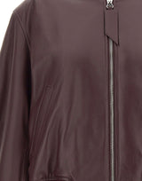 THE ATTICO Giacca bomber in pelle RED Donna 