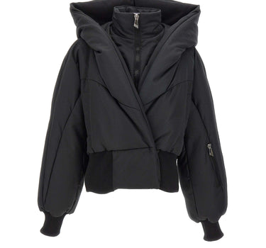 THE ATTICO Piumino crop BLACK Donna 