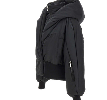 THE ATTICO Piumino crop BLACK Donna 