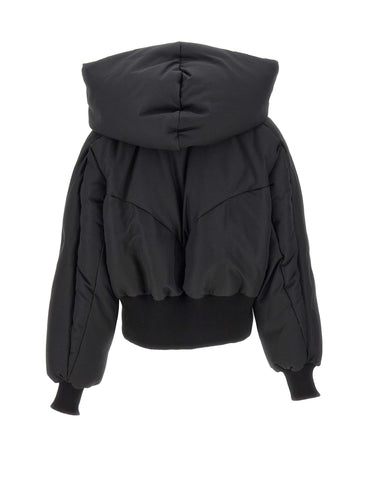THE ATTICO Piumino crop BLACK Donna 
