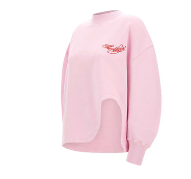 THE ATTICO Felpa con cut-out Scoop Pink Donna 