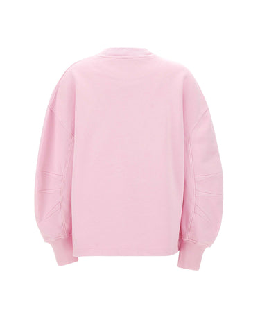 THE ATTICO Felpa con cut-out Scoop Pink Donna 
