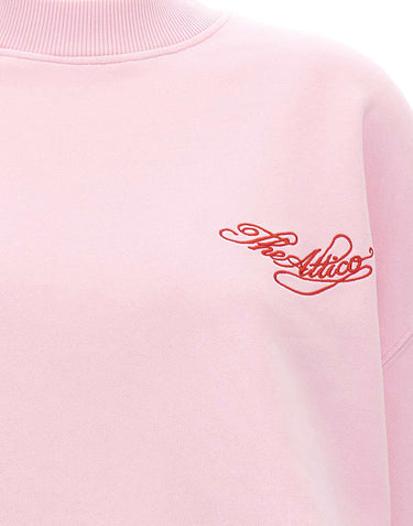 THE ATTICO Felpa con cut-out Scoop Pink Donna 
