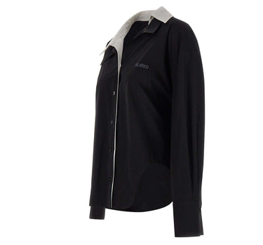 THE ATTICO Camicia in cotone con doppio colletto BLACK Donna 
