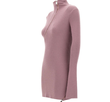 THE ATTICO Maglia con zip asimmetrica PURPLE Donna 