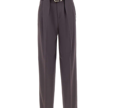 THE ATTICO Pantaloni in lana con cintura PURPLE Donna 