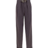 THE ATTICO Pantaloni in lana con cintura PURPLE Donna 
