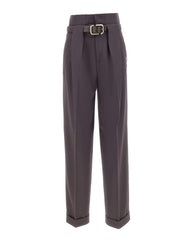 THE ATTICO Pantaloni in lana con cintura PURPLE Donna 