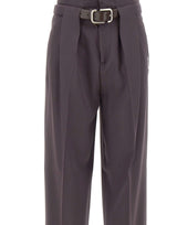THE ATTICO Pantaloni in lana con cintura PURPLE Donna 