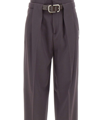 THE ATTICO Pantaloni in lana con cintura PURPLE Donna 