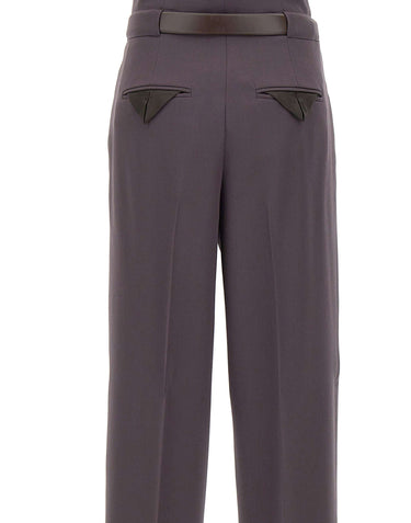 THE ATTICO Pantaloni in lana con cintura PURPLE Donna 