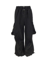 THE ATTICO Pantaloni cargo in misto cotone BLACK Donna 