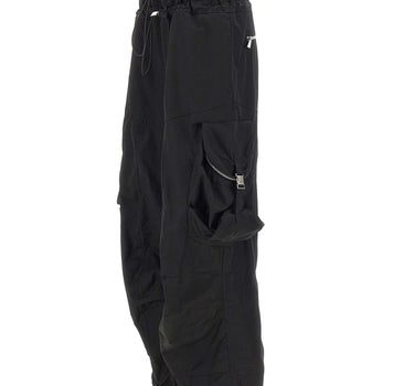THE ATTICO Pantaloni cargo in misto cotone BLACK Donna 