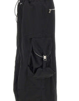 THE ATTICO Pantaloni cargo in misto cotone BLACK Donna 