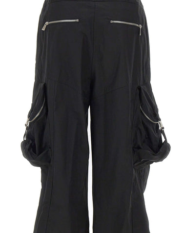 THE ATTICO Pantaloni cargo in misto cotone BLACK Donna 