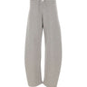 THE ATTICO Pantaloni da jogging in cotone GREY Donna 