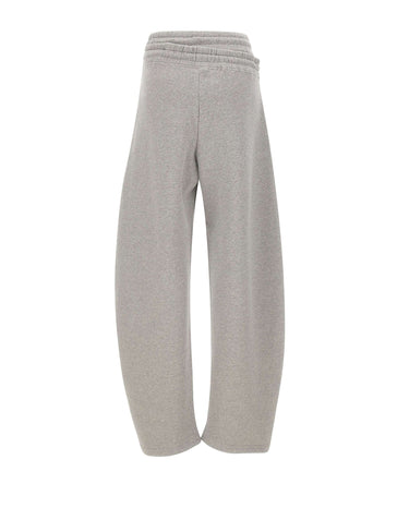 THE ATTICO Pantaloni da jogging in cotone GREY Donna 