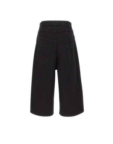 THE ATTICO Jeans con doppio strato BLACK Donna 