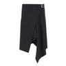 THE ATTICO Gonna midi con cintura BLACK Donna 