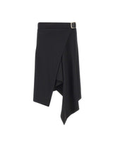 THE ATTICO Gonna midi con cintura BLACK Donna 