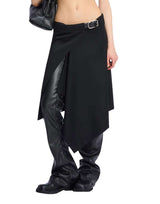 THE ATTICO Gonna midi con cintura BLACK Donna 