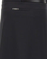 THE ATTICO Gonna midi con cintura BLACK Donna 
