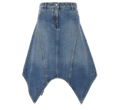 THE ATTICO Gonna midi in denim Light Blue Donna 