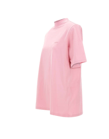 THE ATTICO T-shirt over Pink Donna 