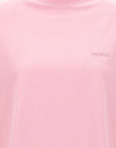 THE ATTICO T-shirt over Pink Donna 