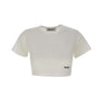 THE ATTICO T-shirt crop WHITE Donna 